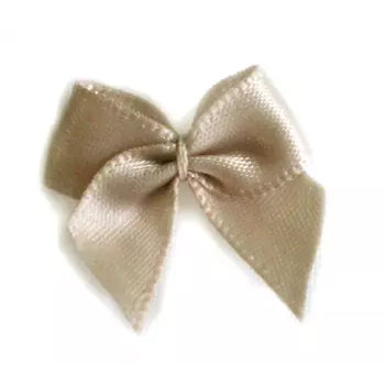 Kleefstrikjes Taupe - 50 stuks - OptimaDoopsuiker