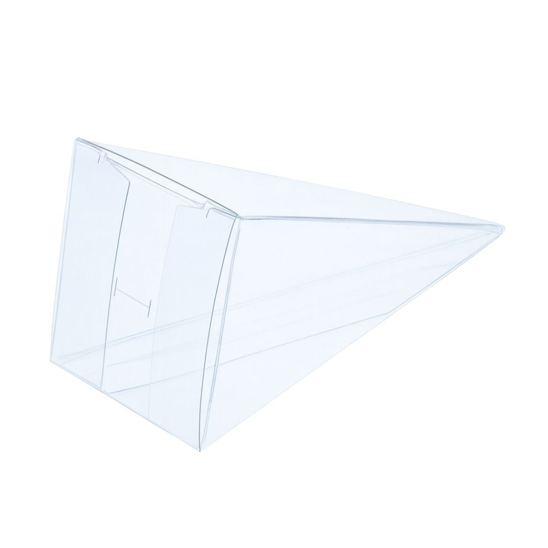 onderaanzicht transparante piramide