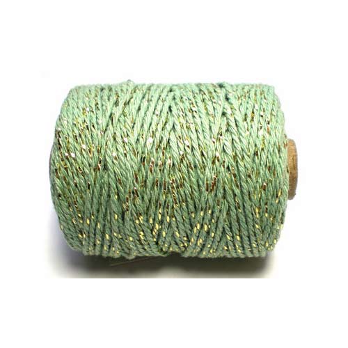 Katoenen koord muntkleur - goud | 50 m - OptimaDoopsuiker