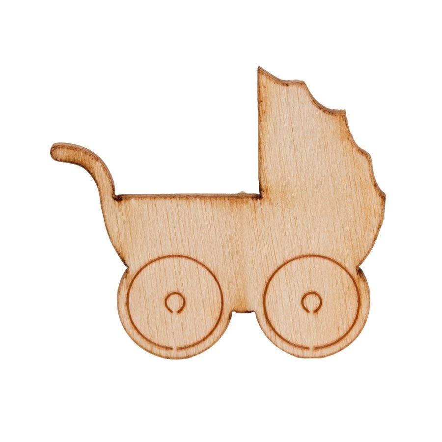 Houten kinderwagen - 10 stuks - OptimaDoopsuiker