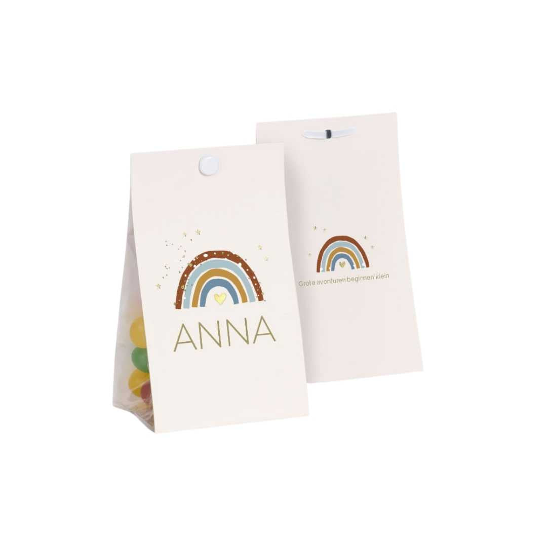 Snoepzakwikkel regenboog - 2 stuks - OptimaDoopsuiker