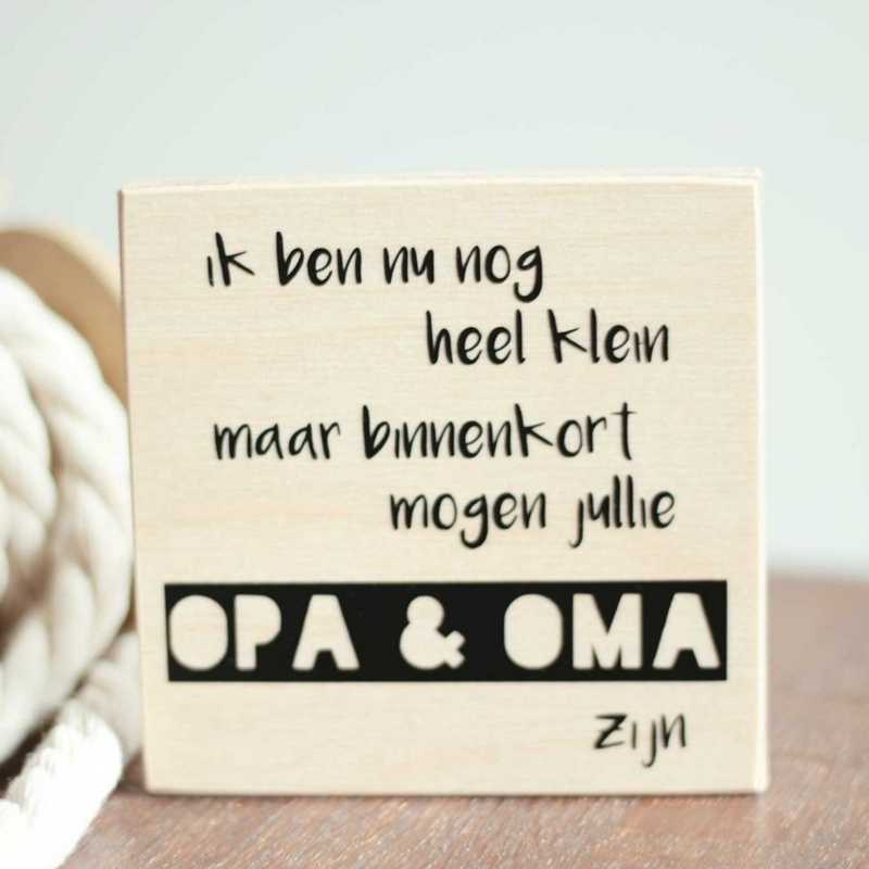 Zwangerschapaankondiging voor oma en opa - OptimaDoopsuiker