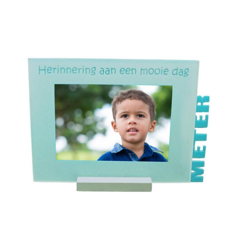 Fotokader met uitgesneden tekst - OptimaDoopsuiker