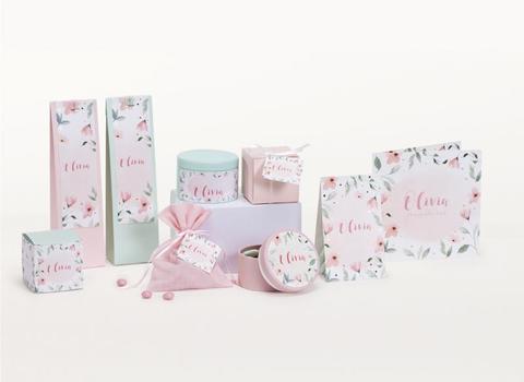 Snoepzakwikkel aquarel bloemen - 2 stuks - OptimaDoopsuiker