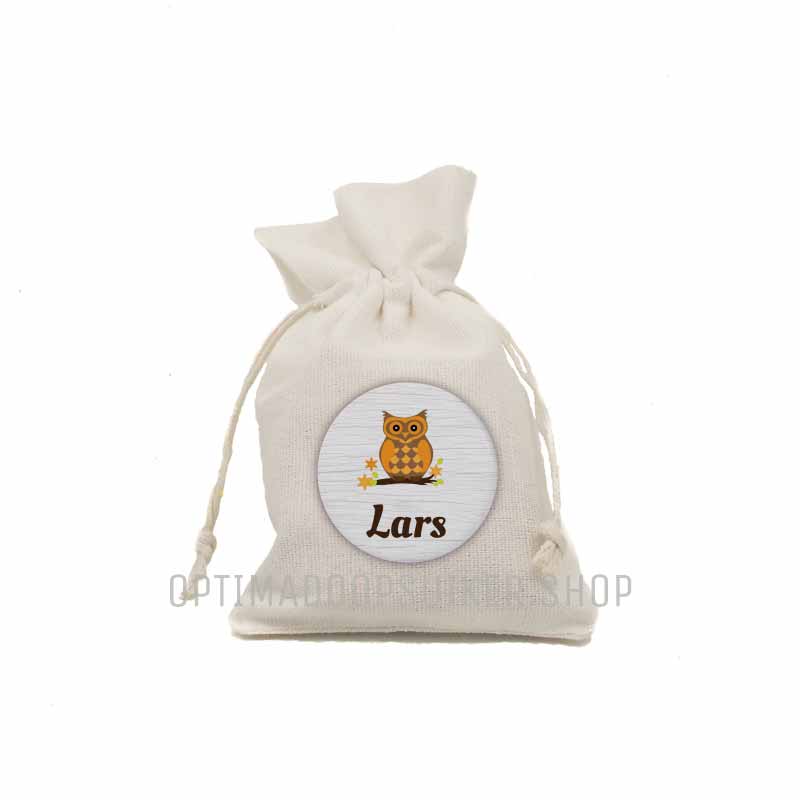 Button - Magneet Uil oranje - OptimaDoopsuiker