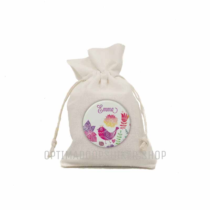 Button - Magneet Vintage vogel - OptimaDoopsuiker