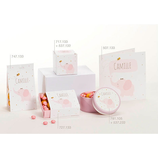 Rond blikje roos - OptimaDoopsuiker