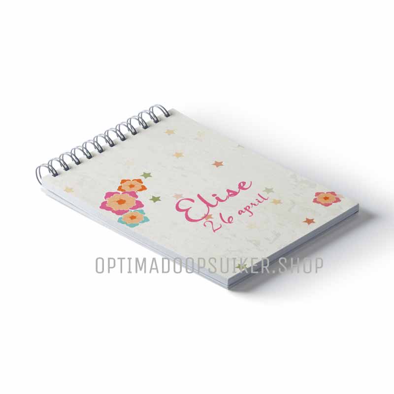 Notitieboekje Bloemen - OptimaDoopsuiker