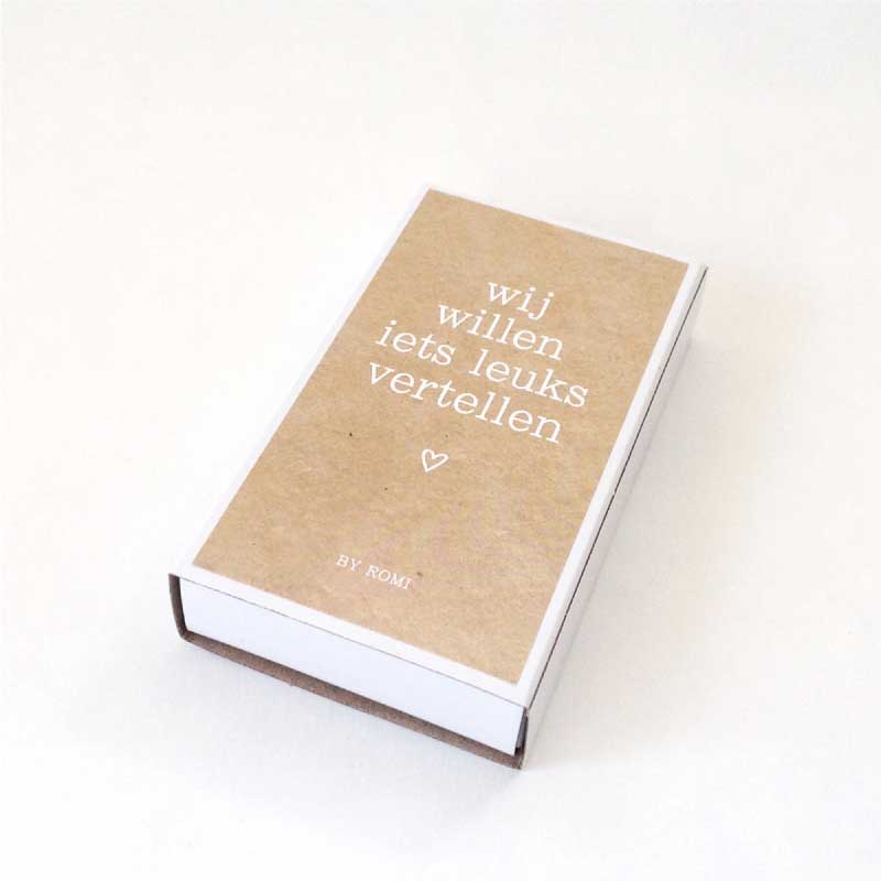 Wensdoosje - Wij zijn zwanger - OptimaDoopsuiker