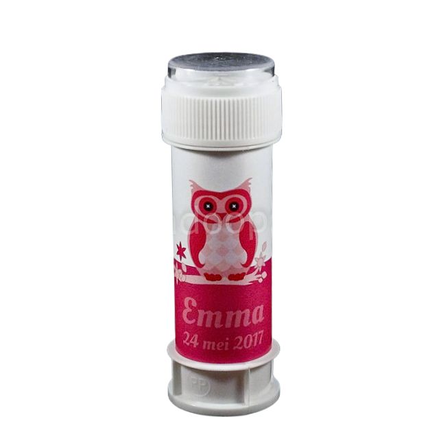 Bubble blower owl fuchsia