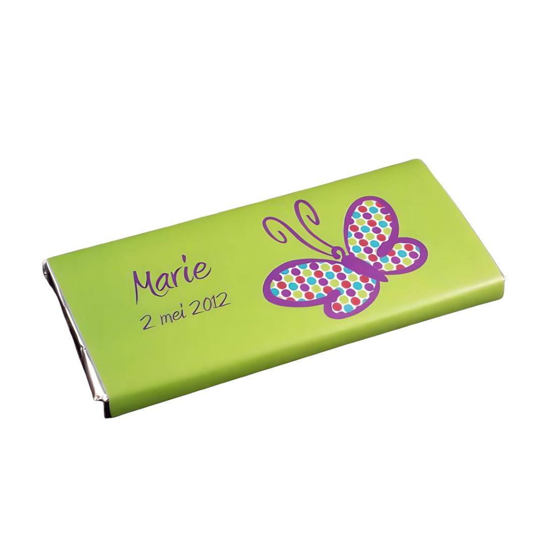 Tablette de chocolat Papillon Violet
