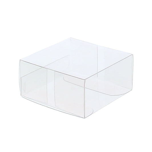 Vierkant Transparant Mica Doosje - 6x6x3cm - OptimaDoopsuiker