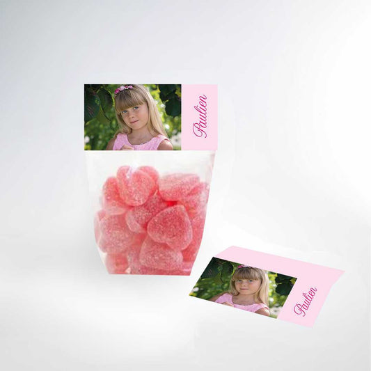 Candy bag with photo of your communicant