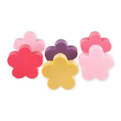 Bloemzeepjes in vrolijke kleuren