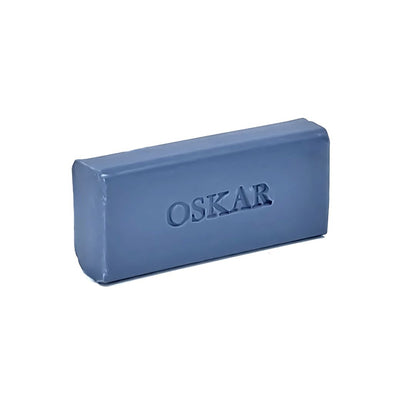 Mini baar zeepje donkerblauwmet naam OSKAR.