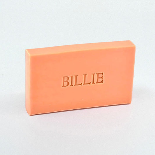 Gepersonaliseerd hotelzeepje in de kleur Bruce met de naam BILLIE