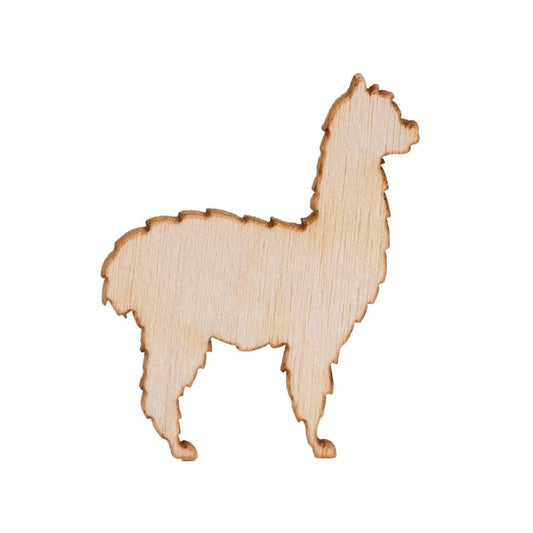 Houten alpaca - 10 stuks - OptimaDoopsuiker