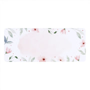 Langwerpige sticker bloemen aquarel - 10 stuks - OptimaDoopsuiker
