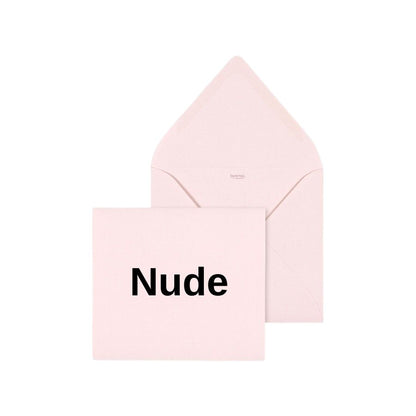 Geboortekaartje nude-kleur en hartjes in roségoudfolie - incl. bedrukking - OptimaDoopsuiker