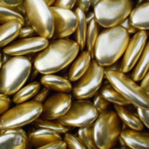 Metallic goud suikerbonen - OptimaDoopsuiker